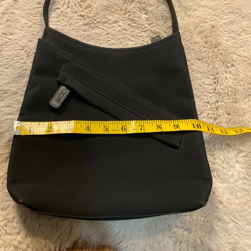 Talbots Black Polyester‎ Shoulder Crossbody Bag Pockets 10